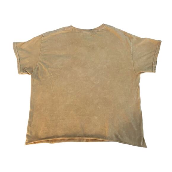 Def Leppard Beige Cropped T-Shirt Womens Size M - Picture 6 of 6